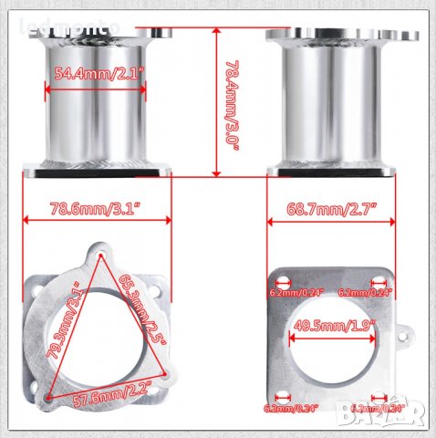 bmw Заместител EGR АГР ЕГР Рейс пайп Race pipe BMW 5  E60 E61 E87 E70 E53 E90, снимка 5 - Части - 35598531