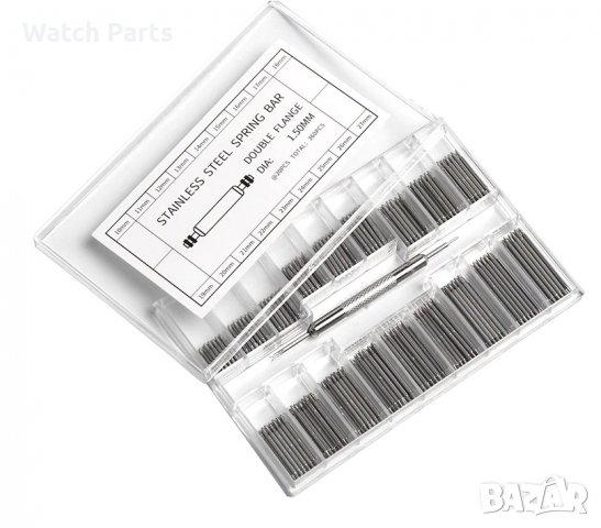 Пружинни щифтове от неръждаема стомана за часовник за захващане на верижка 8mm-27mm, снимка 2 - Други - 36945829