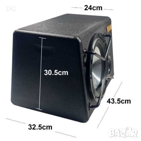 Баскаса Субуфер Активен за Багажник 10"KARLRE -800W, снимка 4 - Аксесоари и консумативи - 51783818