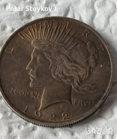 Стара сребърна монета., снимка 2 - Нумизматика и бонистика - 53086846