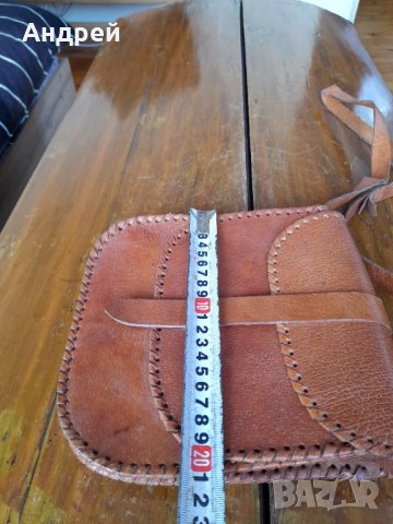 Стара дамска кожена чанта #14, снимка 6 - Антикварни и старинни предмети - 38371534