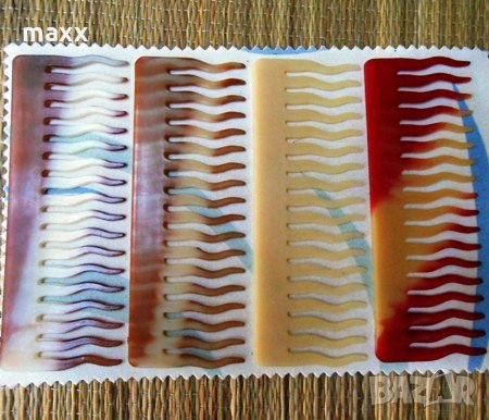 гребен пластмаса различни цветове , снимка 3 - Аксесоари за коса - 30634625