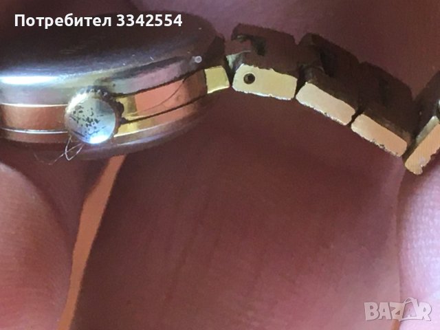 ЧАСОВНИК РЪЧЕН ДАМСКИ "ЧАЙКА" РАБОТИ ПОЗЛАТА, снимка 5 - Антикварни и старинни предмети - 36838957