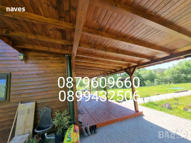 Навеси от Дърво Беседки Дървени Навеси  Изграждане на Тераси Беседки Покривни Конструкции, снимка 15 - Ремонти на покриви - 24603091