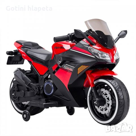 Акумулаторен МОТОР Kawasaki Ninja меки гуми с Кожена седалка 12V, снимка 15 - Други - 34368684
