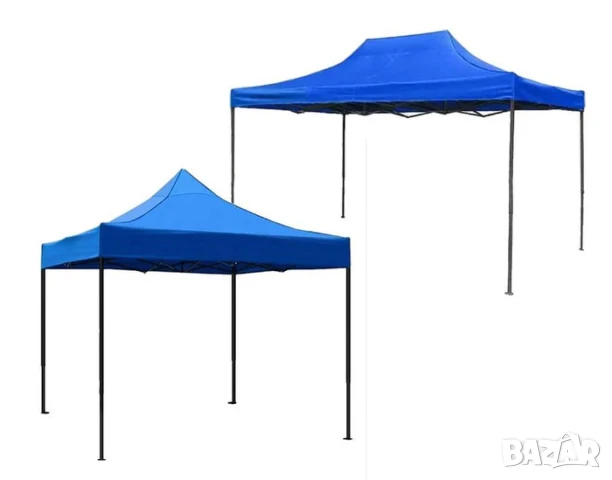 Сгъваема шатра тип хармоника - 3х3м или 3х4,5м, снимка 6 - Градински мебели, декорация  - 41659597