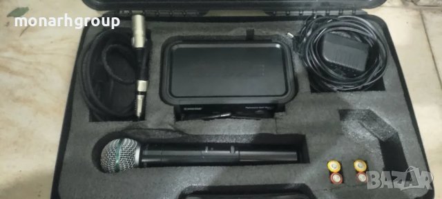 Вокален микрофон Shure beta 58 + приемник за микрофон Shure PGX4 P6 /702 - 720 MHz/ mic receiver , снимка 2 - Микрофони - 48201077