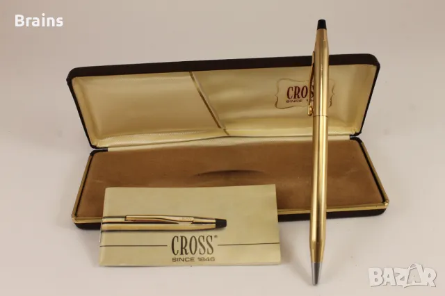 Позлатена Луксозна Химикалка CROSS Ирландия, снимка 2 - Антикварни и старинни предмети - 50359581