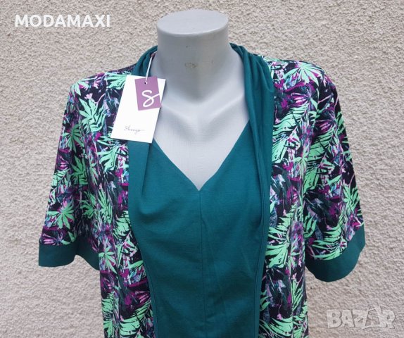3XL Нова туника Sheego в зелено , снимка 2 - Туники - 37026466