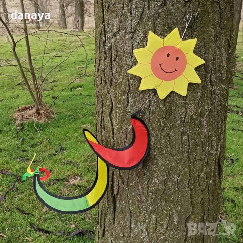 2856 Декорация за градината ветровъртележка с животинче