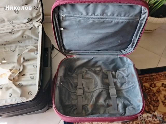Куфари 2бр колелца "65/50/25см" 15€,"42/32/20см" "10€"!+Доставка!, снимка 9 - Куфари - 54099299