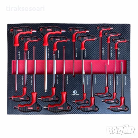 Немски Професионален шкаф количка с инструменти EVERFORCE 251 части, снимка 9 - Куфари с инструменти - 42911736