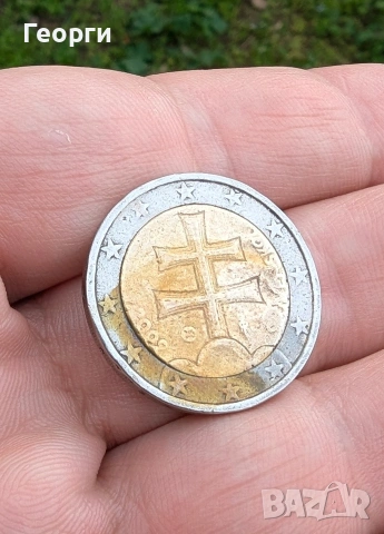 Грешно отсечена евро монета, снимка 3 - Нумизматика и бонистика - 54082044