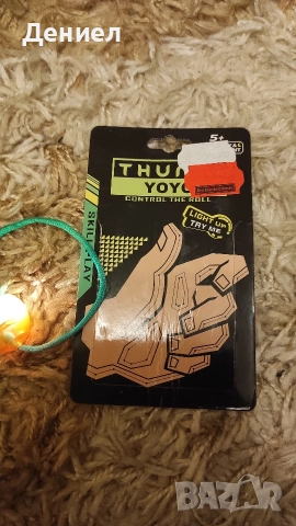 Thumb Chucks Ball Fidget Toy LED Finger Yoyo Stress Ball Roll - Светещи йойо топчета антистрес!, снимка 2 - Фен артикули - 52673185