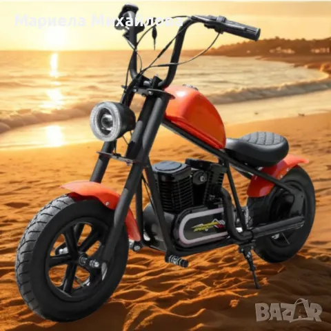 Електрически детски мотоциклет – Ретро стил и модерна технология!, снимка 1