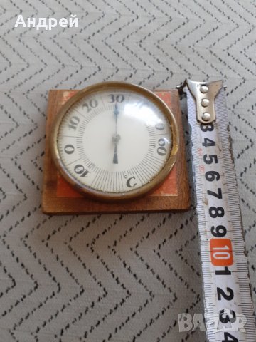 Стар механичен термометър #3, снимка 6 - Антикварни и старинни предмети - 29610668