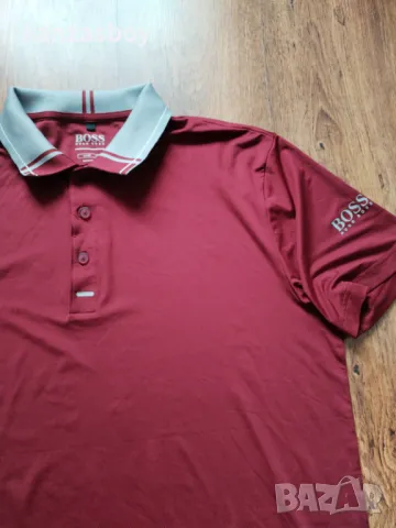 hugo boss - страхотна мъжка тениска SLIM FIT КАТО НОВА ХЛ, снимка 4 - Тениски - 50212152