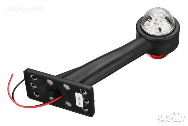 Габарити LED рогче Бяло-Червен. 2бр.к-т -8487, снимка 2 - Аксесоари и консумативи - 54363977