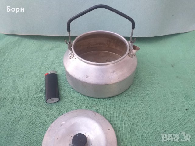 Алуминиев малък туристически чайник, снимка 6 - Газови котлони - 32089288