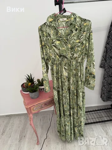 Дълга рокля в размер M, снимка 6 - Рокли - 48428421