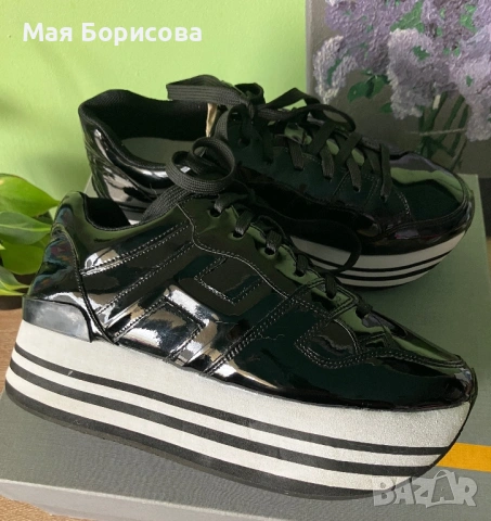 Маратонки естествен лак