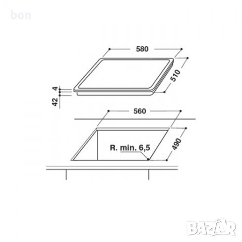 Керамичен плот Whirlpool AKT 109/NE, снимка 3 - Котлони - 39295291