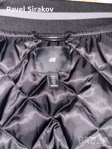 H&M Бейзболно/Letterman черно яке, снимка 3 - Якета - 52457971