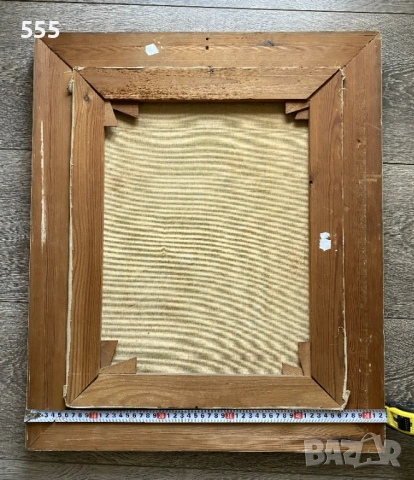 Голяма стара картина масло на платно, снимка 10 - Картини - 53218703