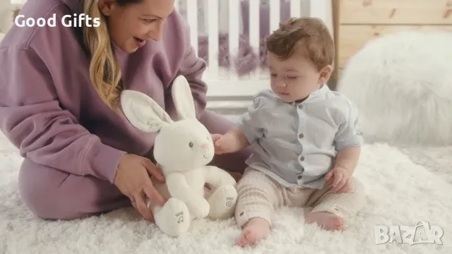 Интерактивно плюшено Зайче с мърдащи уши, музикално Peek A Boo , снимка 2 - Плюшени играчки - 47307845