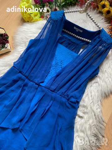 Турско синя рокля, снимка 2 - Рокли - 40647251