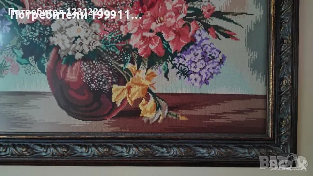 Гоблен „Гладиоли“, снимка 4 - Гоблени - 55993889
