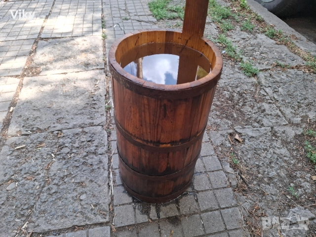 стара дървена бучка за биене на мляко за масло, снимка 12 - Антикварни и старинни предмети - 51586924