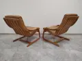 Скандинавски кресла, естествена кожа Д413, снимка 5