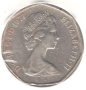 United Kingdom-50 Pence-1977-KM# 913-Elizabeth II 2nd portr., снимка 2