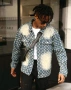 Ново мъжко карго дънково яке риза Street Style накъсан вид овърсайз изтъркано деним памук ХХЛ, снимка 6