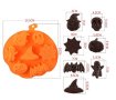 7 големи Хелоуин Halloween тиква череп паяжина прилеп дух силиконов молд форма шоколад гипс сапун, снимка 4