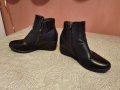Черни боти от изкуствена кожа, снимка 4