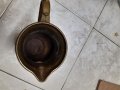 Масивна бронзова кана с удобна дръжка, снимка 4