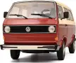 1:18 VW T3 Vanagon Van Bus Red/white Schuco, снимка 2