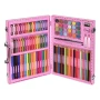 ✨Комплект за рисуване и оцветяване в дървено куфарче, 128 части, снимка 2