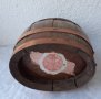  дървено буре с обръчи и стойка бъкел буренце бъчва бъчвичка, снимка 10