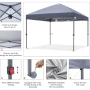 ПРОМОЦИЯ Шатра ABCCANOPY (BEACH COMPACT CANOPY) X0019T111V, GRAY, снимка 6