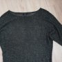 Сребриста блуза тънко плетиво Amisu, снимка 1 - Блузи с дълъг ръкав и пуловери - 35643826