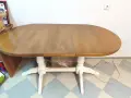Дървена масивна трапезна маса , снимка 3