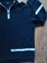 hugo boss green mens logo stripe zip-neck - ГОЛЯМА мъжка блуза 5ХЛ КАТО НОВА, снимка 9