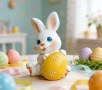 Молд зайче с великденско яйце , снимка 6
