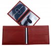 Нов Tommy Hilfiger Мъжки Кожен Червен Портфейл Портмоне, снимка 7