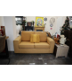 Двуместен диван - цвят охра, снимка 1 - Дивани и мека мебел - 44750373