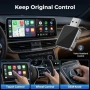 Нов 2 в 1 безжичен CarPlay Android Auto адаптер за кола автомобил телефон връзка, снимка 3