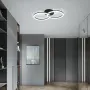 EIDISUNY черен LED плафон с два ринга и дистанционно, снимка 4